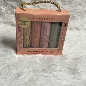 Livegreen Softening Lio Balms , Honey & shea , vanilla bean , green tea